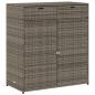 Preview: Gartenschrank Grau 105x55x113 cm Poly Rattan