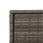 Preview: Gartenschrank Grau 105x55x113 cm Poly Rattan