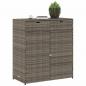 Preview: Gartenschrank Grau 105x55x113 cm Poly Rattan