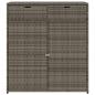 Preview: Gartenschrank Grau 105x55x113 cm Poly Rattan