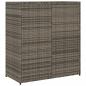 Preview: Gartenschrank Grau 105x55x113 cm Poly Rattan