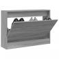 Preview: ARDEBO.de - Schuhschrank Grau Sonoma 80x21x57 cm Holzwerkstoff