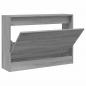 Preview: Schuhschrank Grau Sonoma 80x21x57 cm Holzwerkstoff