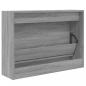 Preview: Schuhschrank Grau Sonoma 80x21x57 cm Holzwerkstoff