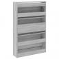 Preview: Schuhschrank Grau Sonoma 80x21x125,5 cm Holzwerkstoff