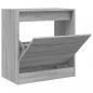 Preview: Schuhschrank Grau Sonoma 60x34x63,5 cm Holzwerkstoff