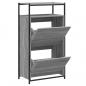 Preview: Schuhschrank Grau Sonoma 60x34x112 cm Holzwerkstoff