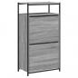 Preview: Schuhschrank Grau Sonoma 60x34x112 cm Holzwerkstoff