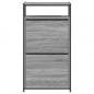 Preview: Schuhschrank Grau Sonoma 60x34x112 cm Holzwerkstoff