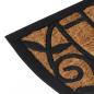 Preview: Fußmatte Halbrund 45x75 cm Gummi und Kokosfaser