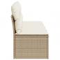 Preview: Gartensofa mit Kissen 4-Sitzer Beige Poly Rattan