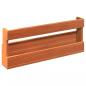 Preview: Wand-Schuhregale 2 Stk. Wachsbraun 59x8,5x23,5 cm Massivholz