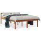 Preview: ARDEBO.de - Seniorenbett Wachsbraun 135x190 cm Massivholz Kiefer