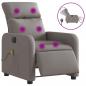 Preview: Massagesessel Elektrisch Taupe Stoff