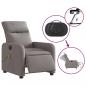 Preview: Massagesessel Elektrisch Taupe Stoff