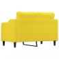 Preview: 2-Sitzer-Sofa Hellgelb 120 cm Stoff