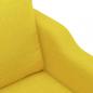 Preview: 2-Sitzer-Sofa Hellgelb 120 cm Stoff