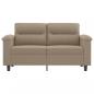 Preview: 2-Sitzer-Sofa Taupe 120 cm Mikrofasergewebe