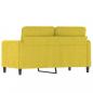 Preview: 2-Sitzer-Sofa Gelb 120 cm Samt