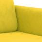 Preview: 2-Sitzer-Sofa Gelb 120 cm Samt