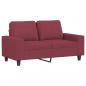 Preview: 2-Sitzer-Sofa Weinrot 120 cm Stoff