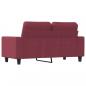 Preview: 2-Sitzer-Sofa Weinrot 120 cm Stoff