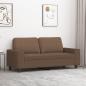 Preview: ARDEBO.de - 2-Sitzer-Sofa Braun 140 cm Stoff