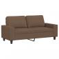 Preview: 2-Sitzer-Sofa Braun 140 cm Stoff