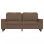 Preview: 2-Sitzer-Sofa Braun 140 cm Stoff