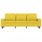 Preview: 3-Sitzer-Sofa Hellgelb 180 cm Stoff