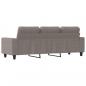 Preview: 3-Sitzer-Sofa Taupe 180 cm Stoff