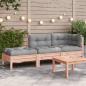 Preview: ARDEBO.de - Gartensofa mit Kissen und Hocker 2-Sitzer