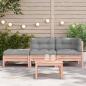 Preview: Gartensofa mit Kissen und Hocker 2-Sitzer