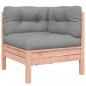 Preview: Gartensofa mit Kissen und Hocker 2-Sitzer