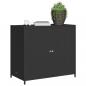 Preview: Gartenschrank Schwarz 83x45x76 cm Poly Rattan