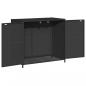 Preview: Gartenschrank Schwarz 83x45x76 cm Poly Rattan