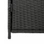 Preview: Gartenschrank Schwarz 83x45x76 cm Poly Rattan