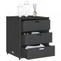 Preview: Gartenschrank Schwarz 55x59x69 cm Poly Rattan