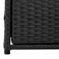 Preview: Gartenschrank Schwarz 55x59x69 cm Poly Rattan