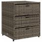 Preview: Gartenschrank Grau 55x59x69 cm Poly Rattan