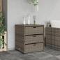 Preview: Gartenschrank Grau 55x59x69 cm Poly Rattan