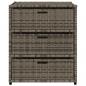 Preview: Gartenschrank Grau 55x59x69 cm Poly Rattan