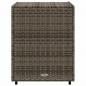 Preview: Gartenschrank Grau 55x59x69 cm Poly Rattan