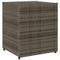 Preview: Gartenschrank Grau 55x59x69 cm Poly Rattan