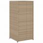 Preview: Gartenschrank Beige 55x55x111 cm Poly Rattan