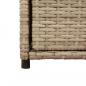 Preview: Gartenschrank Beige 55x55x111 cm Poly Rattan