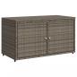 Preview: Gartenschrank Grau 110x55x60,5 cm Poly Rattan