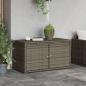 Preview: Gartenschrank Grau 110x55x60,5 cm Poly Rattan