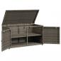 Preview: Gartenschrank Grau 110x55x60,5 cm Poly Rattan