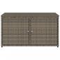 Preview: Gartenschrank Grau 110x55x60,5 cm Poly Rattan